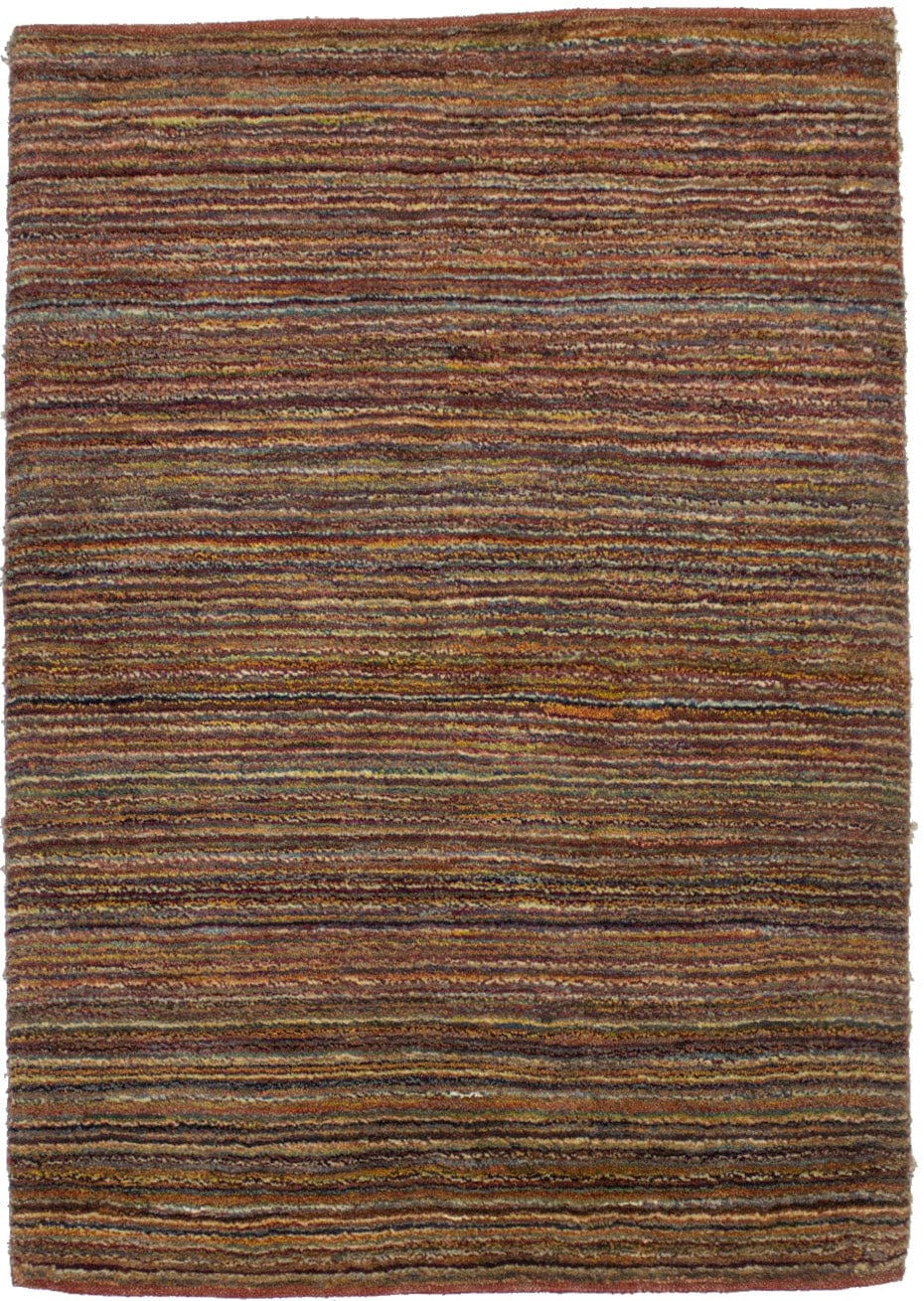 Multicolored Stripes Tribal 3X4 Gabbeh Persian Rug