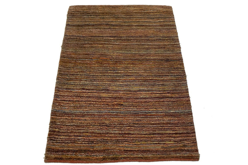 Multicolored Stripes Tribal 3X4 Gabbeh Persian Rug