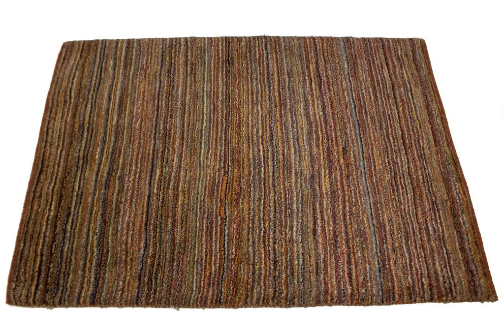 Multicolored Stripes Tribal 3X4 Gabbeh Persian Rug