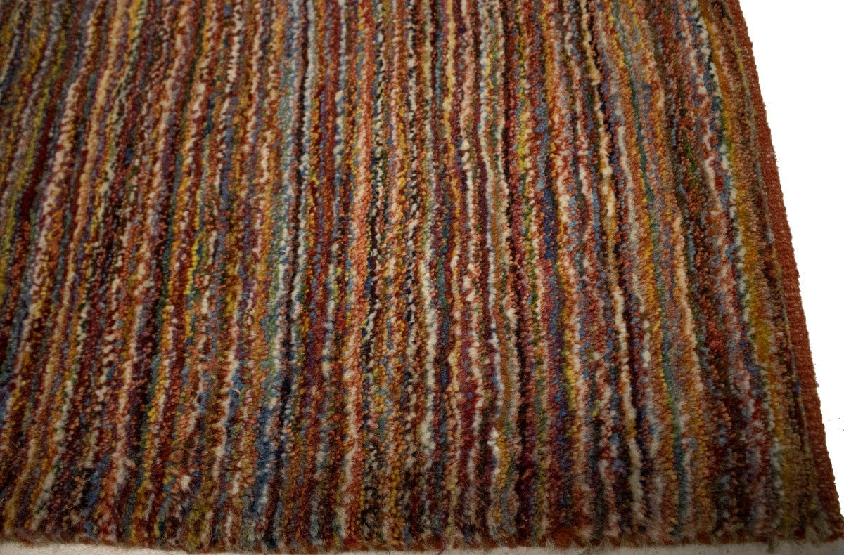 Multicolored Stripes Tribal 3X4 Gabbeh Persian Rug