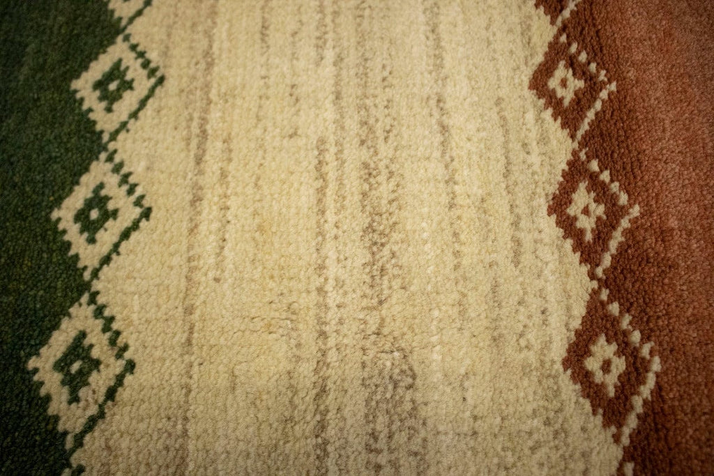 Vintage Tribal Stripes 3'5X5'3 Gabbeh Persian Rug