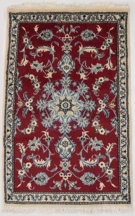 Red Traditional 3X5 Nain Persian Rug