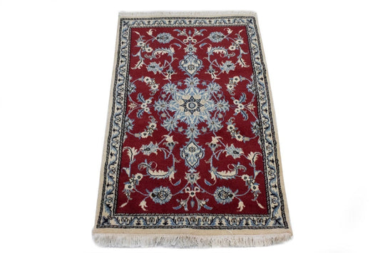 Red Traditional 3X5 Nain Persian Rug