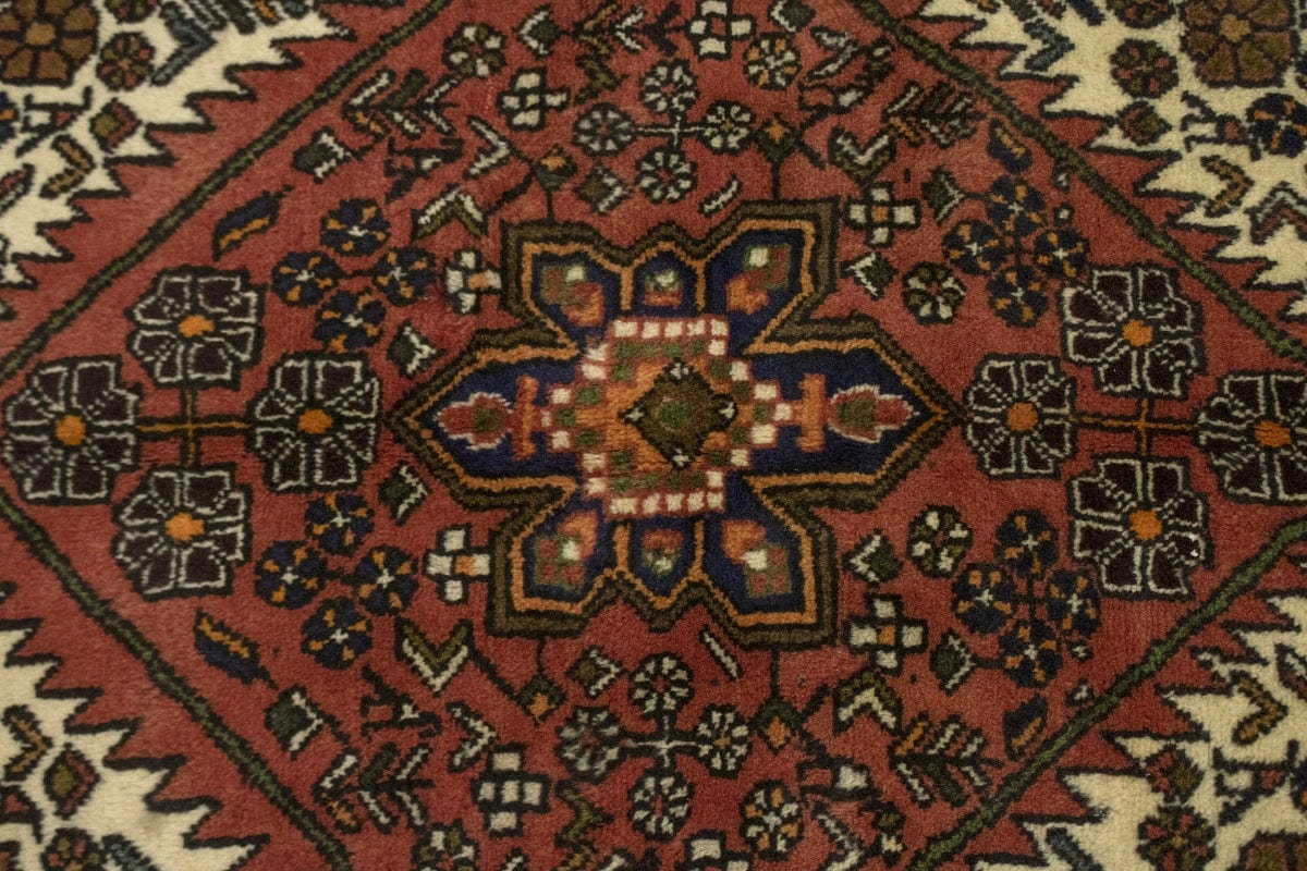 Semi Antique Bittersweet Red Tribal 3'8X6'5 Hamedan Persian Rug