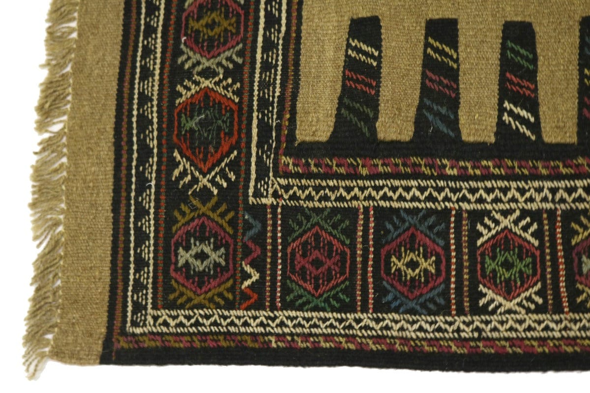 Khaki Tribal 3X6 Sumak Herati Persian Rug