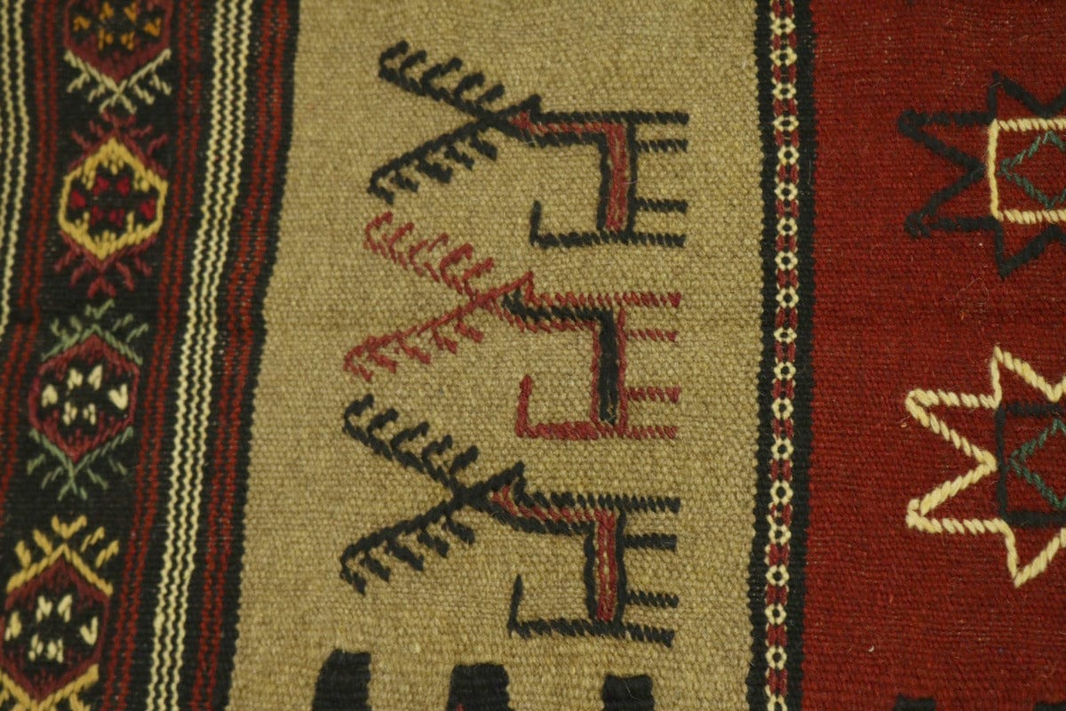 Khaki Tribal 3X6 Sumak Herati Persian Rug