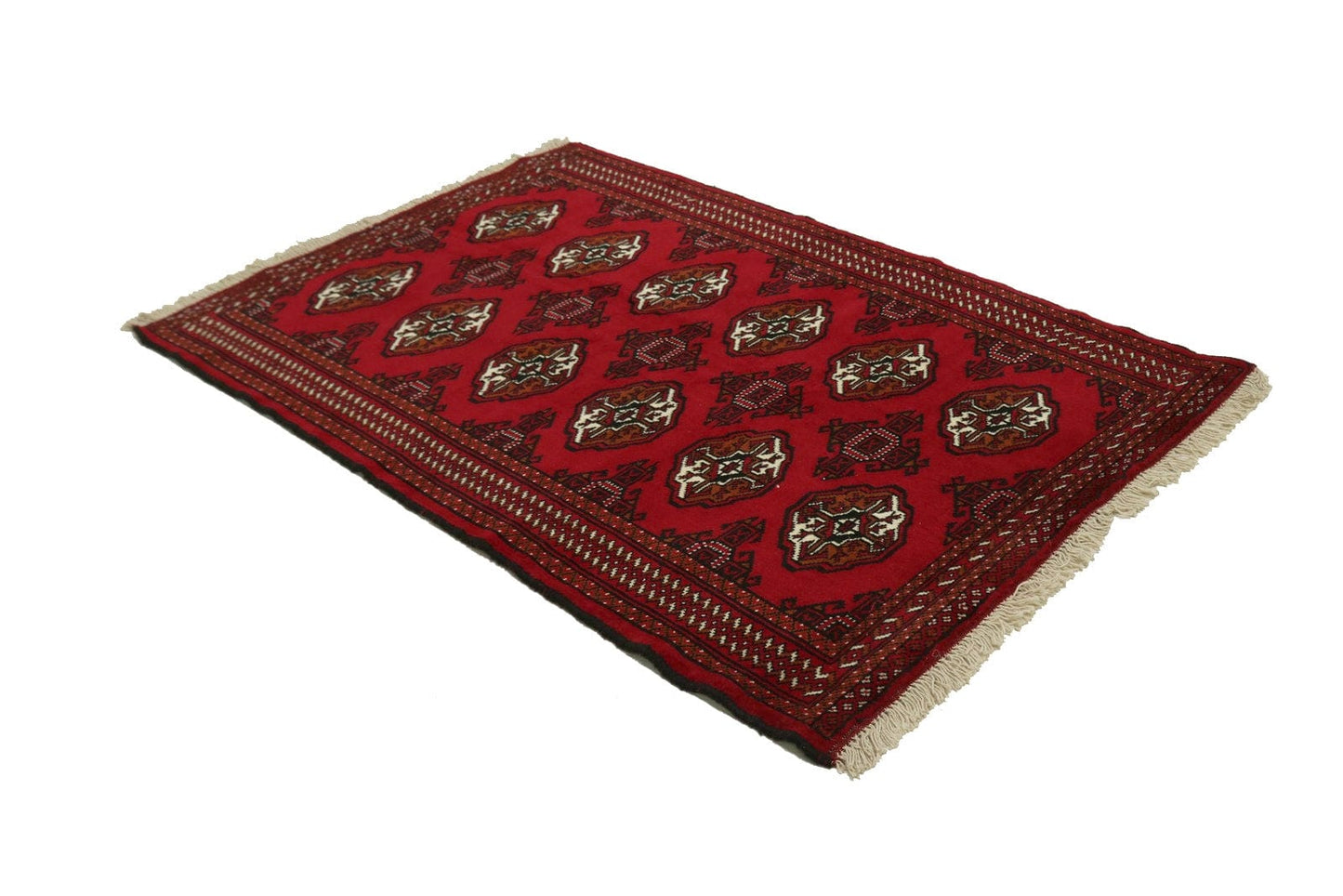 Red Tribal 3X5 Turkoman Ghoochan Persian Rug