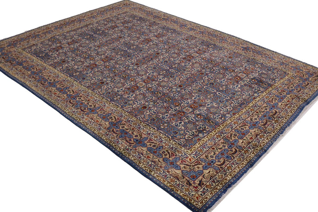 Vintage Blue Classic 10X13 Kashmar Persian Rug