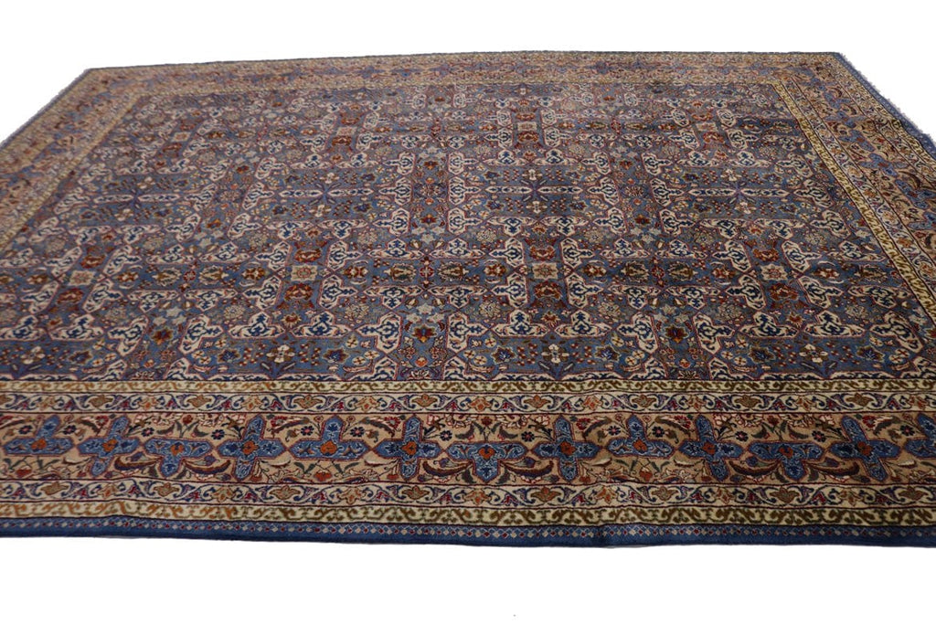 Vintage Blue Classic 10X13 Kashmar Persian Rug