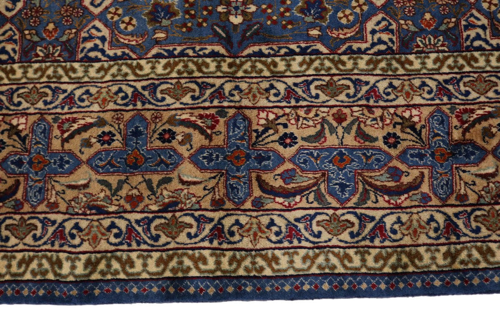 Vintage Blue Classic 10X13 Kashmar Persian Rug