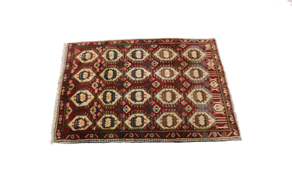 Vintage Red Tribal 2X3 Sirjan Persian Rug