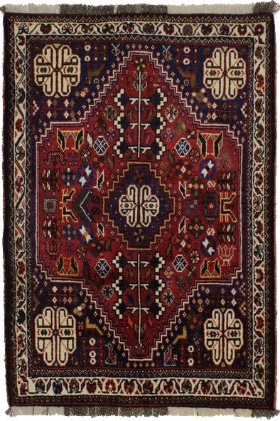 Red Tribal 3X5 Shiraz Persian Rug