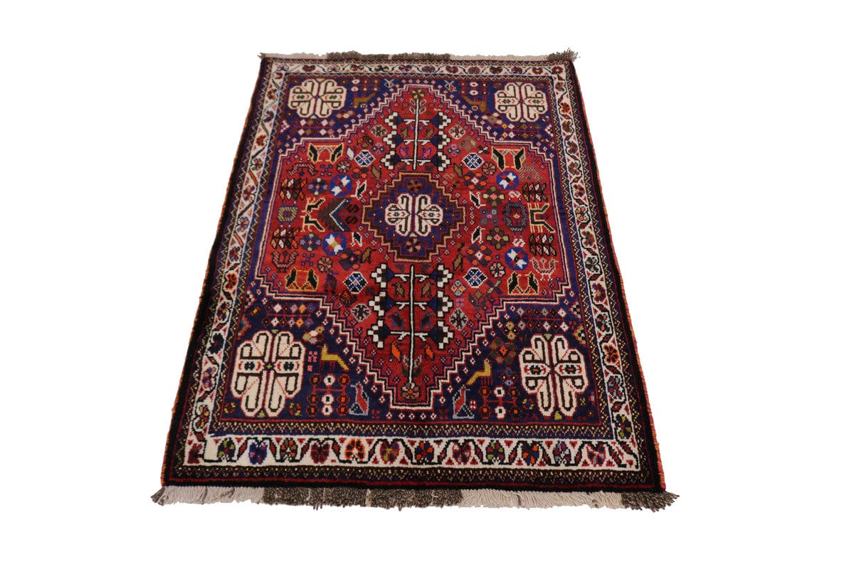 Red Tribal 3X5 Shiraz Persian Rug