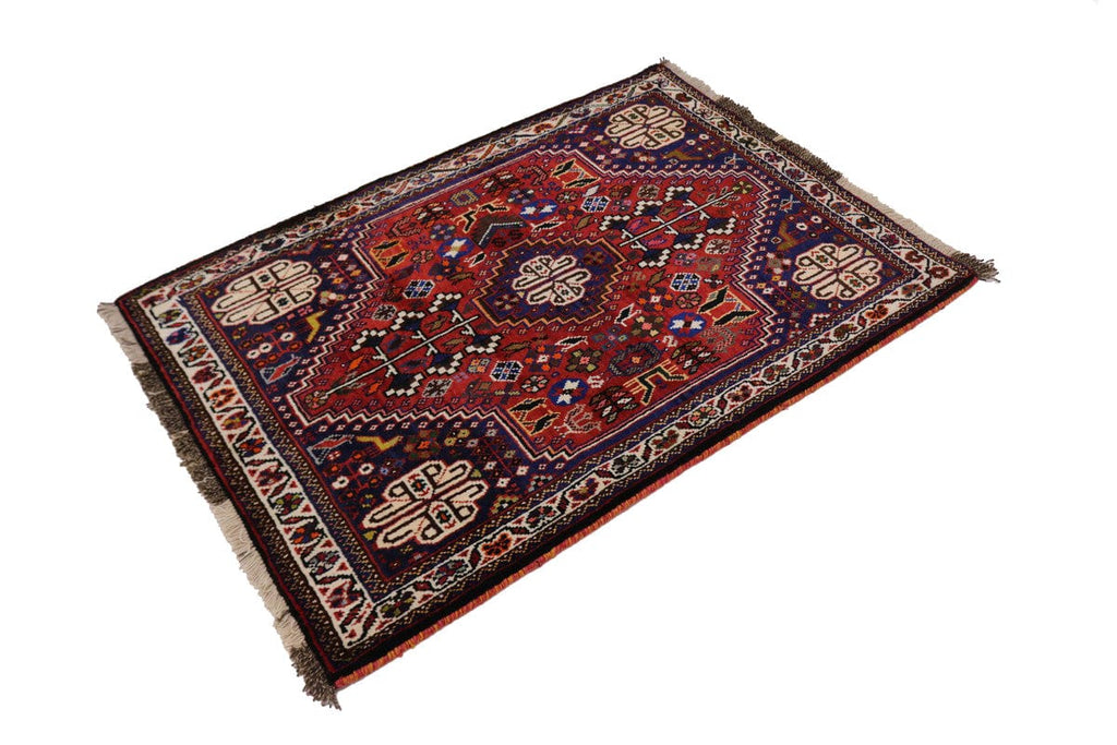 Red Tribal 3X5 Shiraz Persian Rug