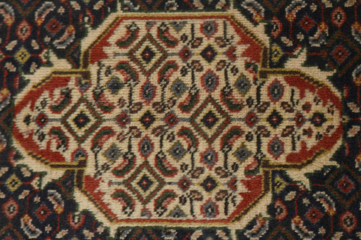 Vintage Rusty Red Geometric 7X10 Ardabil Persian Rug