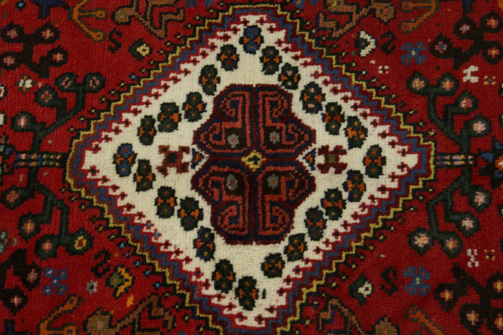 Red Tribal 3'5X5 Shiraz Persian Rug