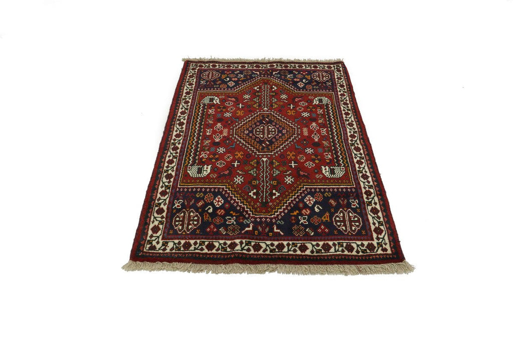 Red Tribal 3X5 Shiraz Persian Rug