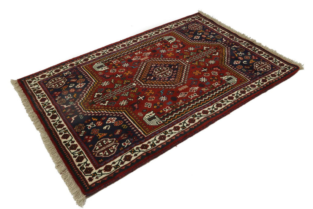 Red Tribal 3X5 Shiraz Persian Rug