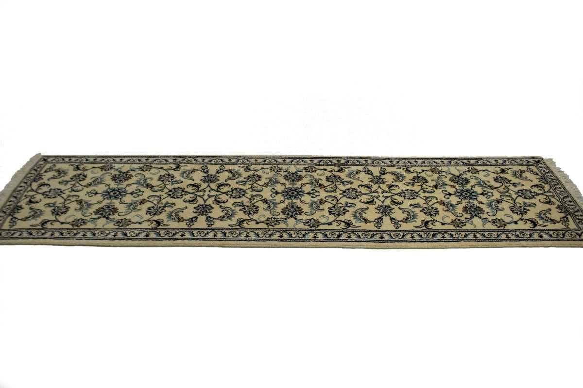 Cream Classic 3X10 Nain Kashmar Persian Runner Rug