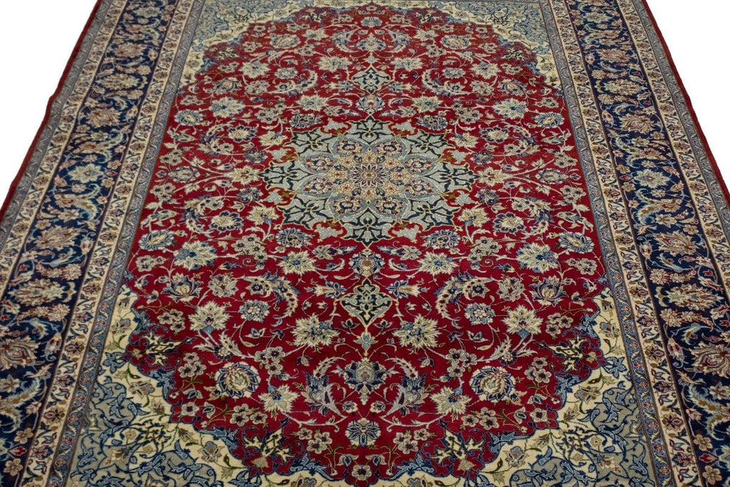Vintage Red Traditional 10X14 Najafabad Persian Rug