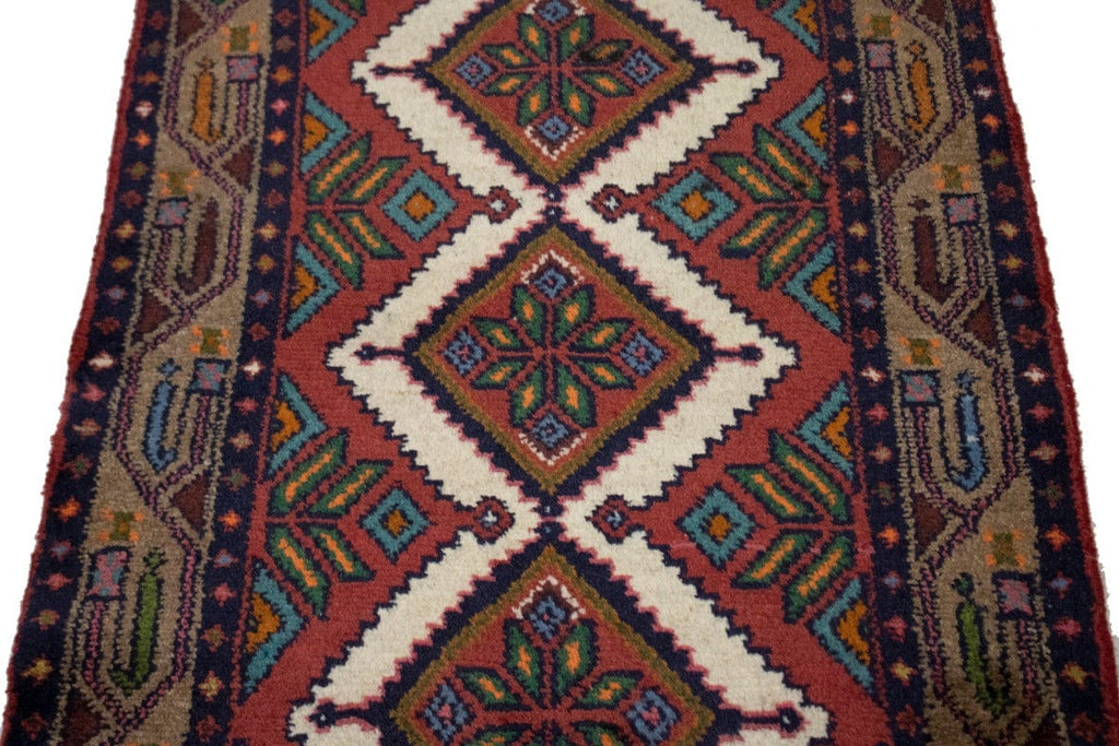 Vintage Tribal 2'6X4'4 Chenar Persian Rug