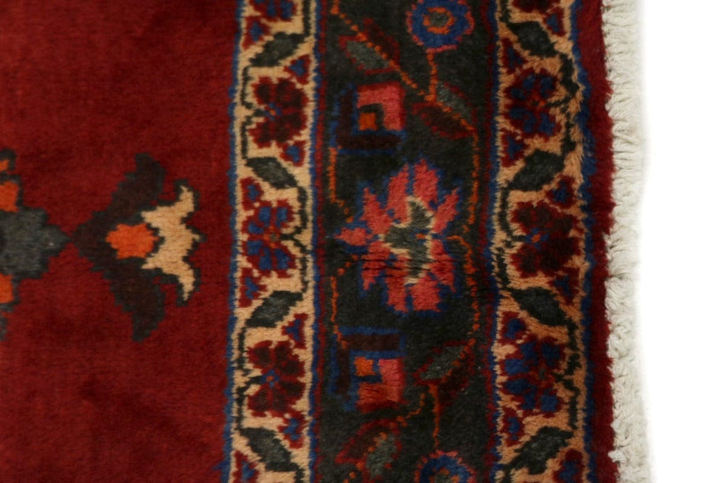 Semi Antique Red Floral 5X10 Bakhtiari Persian Rug