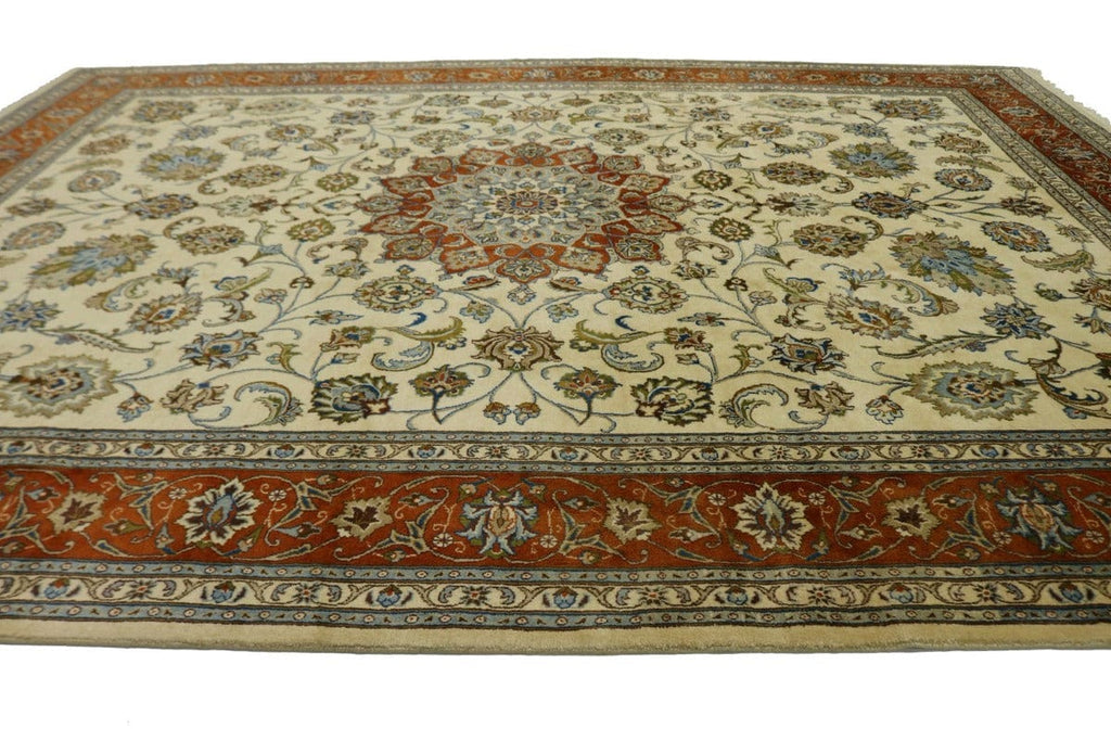 Vintage Beige Classic 10X13 Kashmar Persian Rug