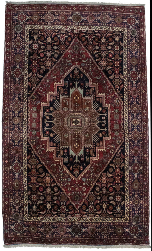 Red Floral 4X7 Bidjar Persian Rug