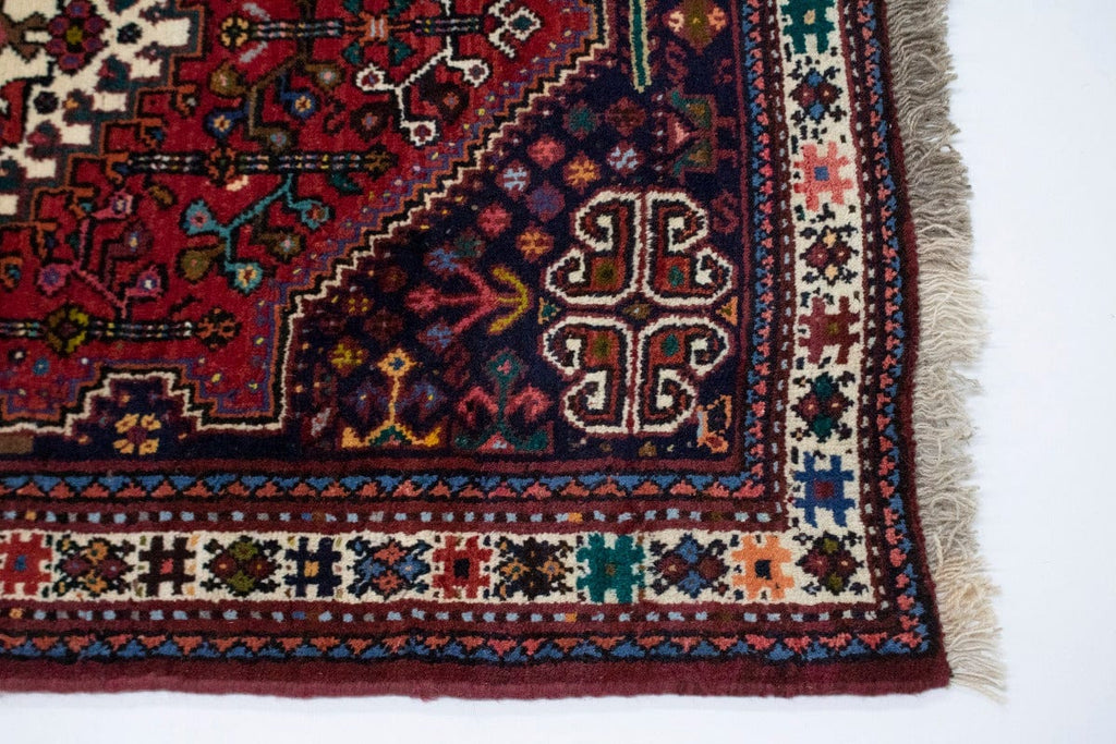 Red Tribal 3'5X5'0 Shiraz Persian Rug