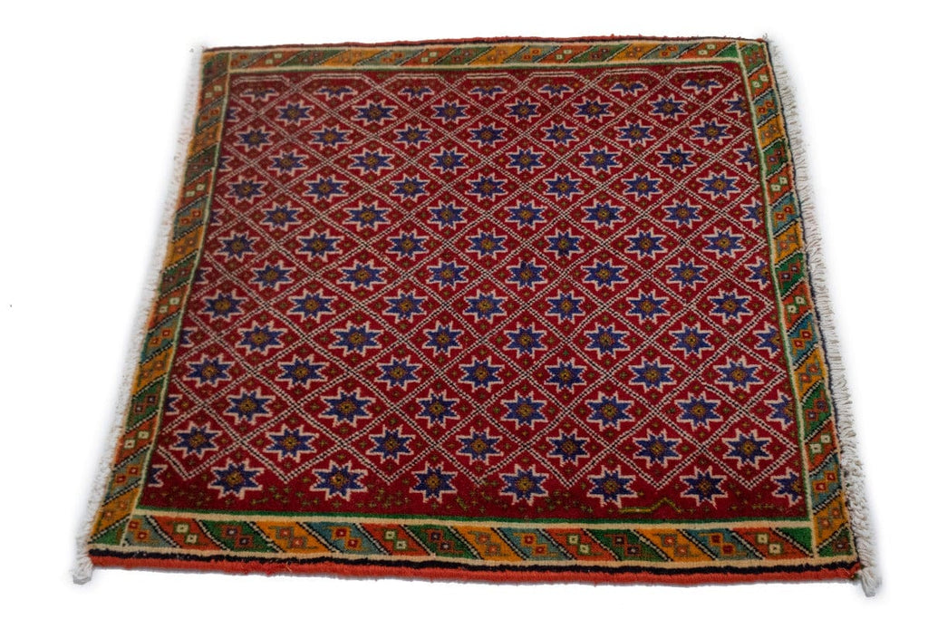 Vintage Allover Tribal 2X2 Abadeh Persian Square Rug