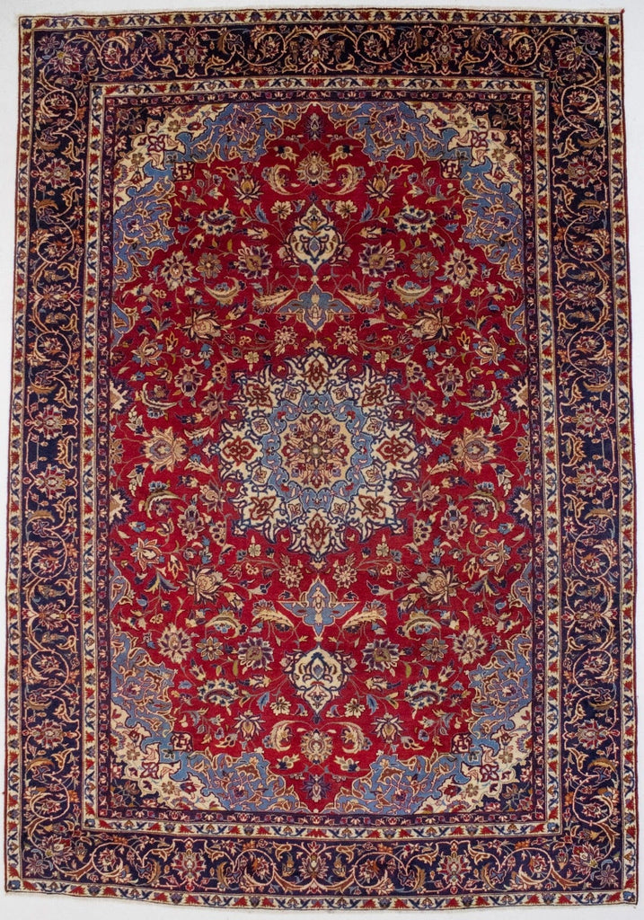 Vintage Red Traditional 9X13'5 Najafabad Persian Rug