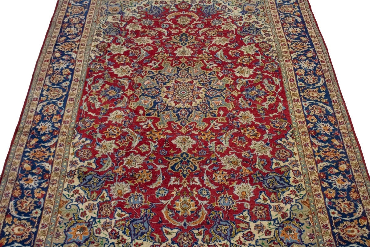 Semi Antique Traditional Red 8'5X12'9 Najafabad Persian Rug