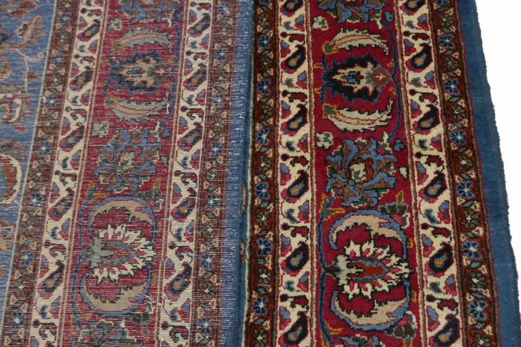 Semi Antique Blue Traditional 7X11 Kashmar Persian Rug