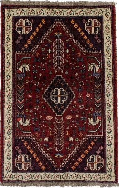 Red Tribal 3X5 Shiraz Persian Rug