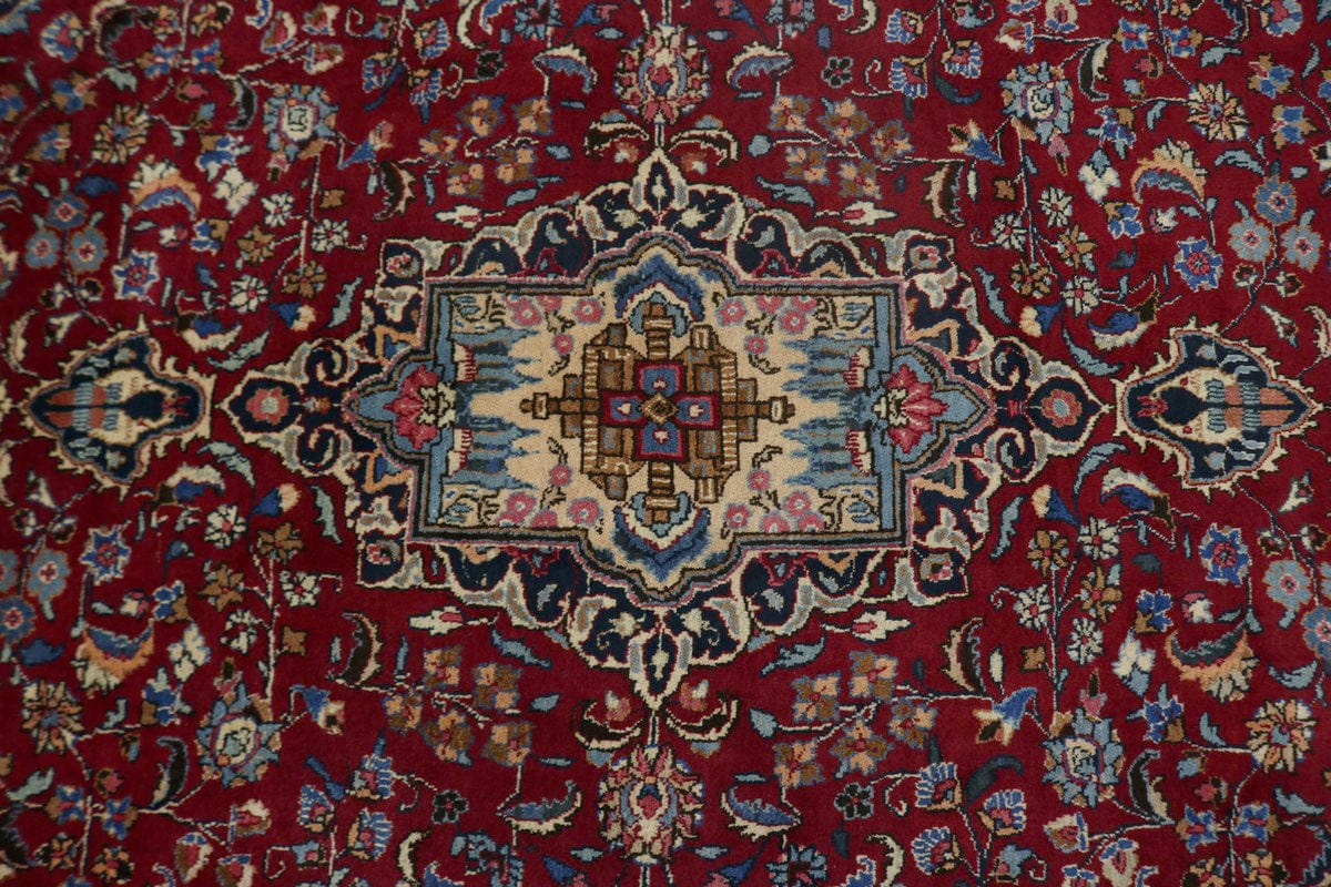 Vintage Red Traditional 7X10 Sabzevar Persian Rug