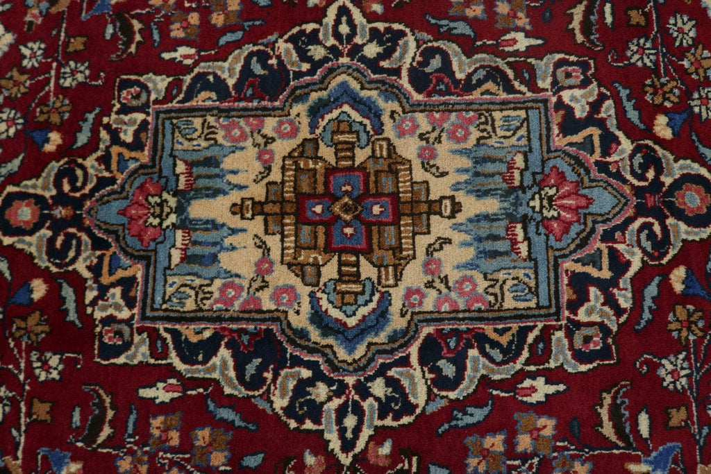 Vintage Red Traditional 7X10 Sabzevar Persian Rug