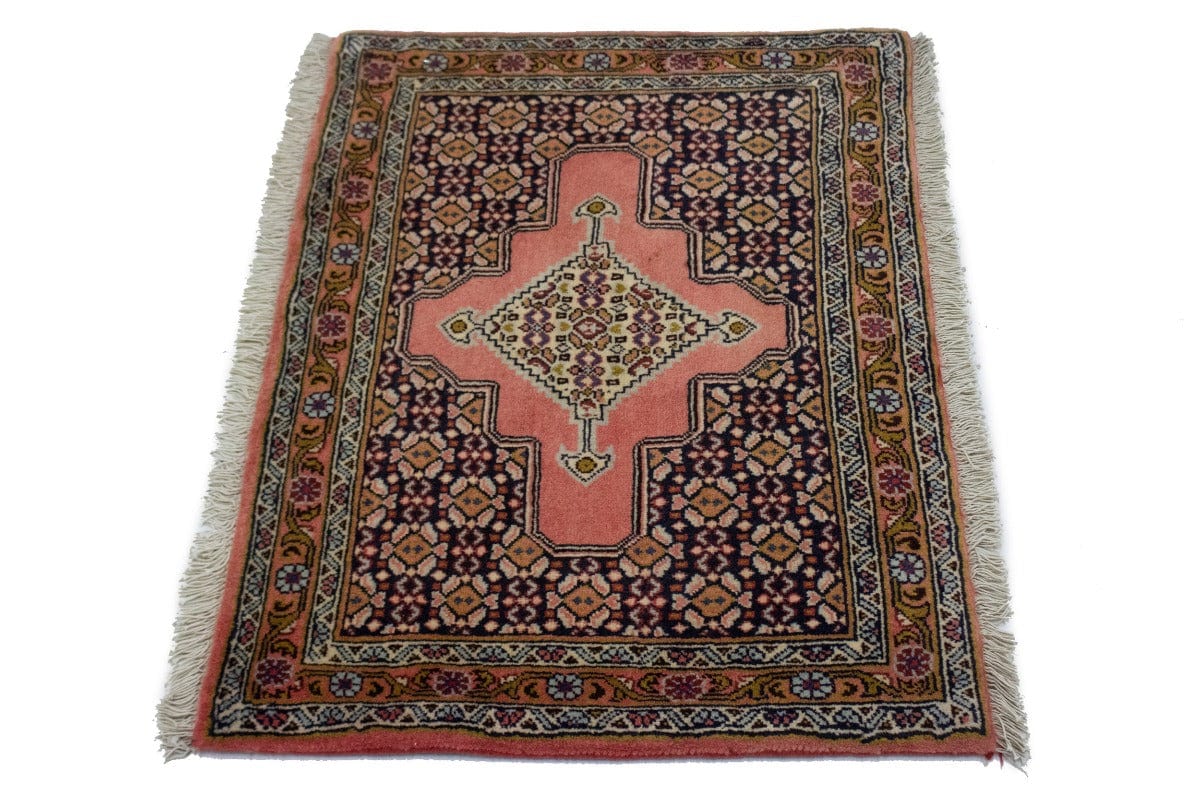 Dark Purple-navy Tribal 2X3 Bidjar Sanneh Persian Rug