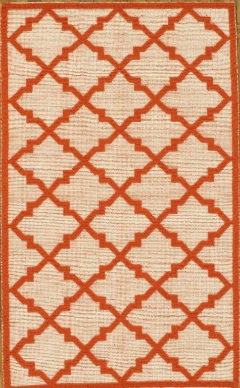Kilim Collection Hand-Woven Lamb's Wool Area Rug- 5' 0" X 8' 0"