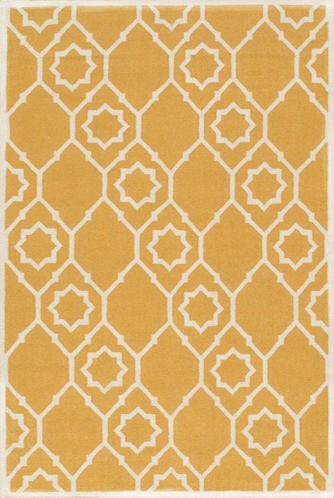 Kilim Collection Hand-Woven Lamb's Wool Area Rug- 5' 9" X 8' 9"