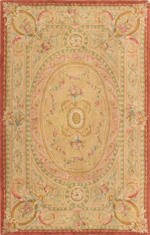Savonnerie Collection Hand-Knotted Lamb's Wool Area Rug- 8' 11" X 13' 9"