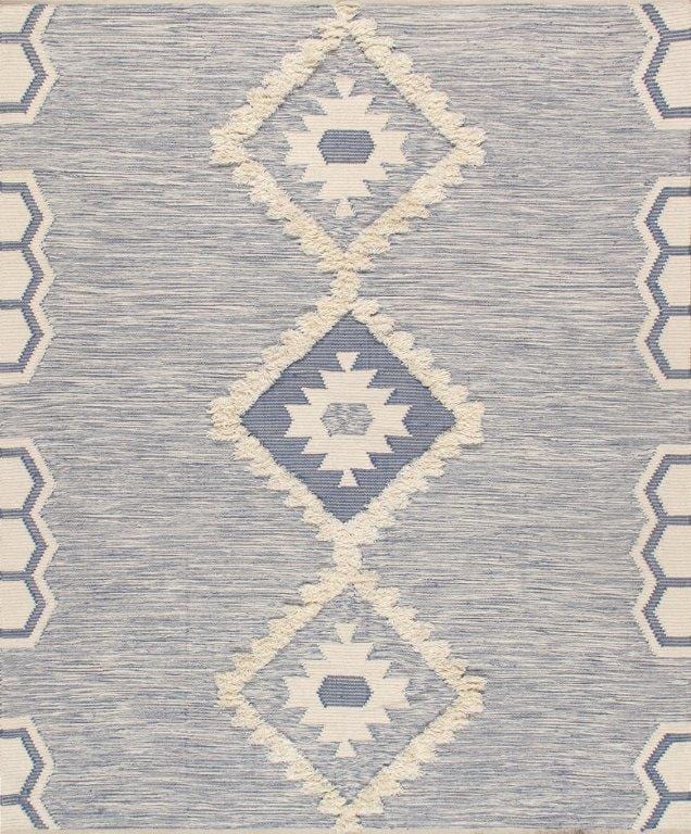 Pasargad Santa Fe Collection Cotton & Wool Area Rug- 8' 0" X 10' 0"