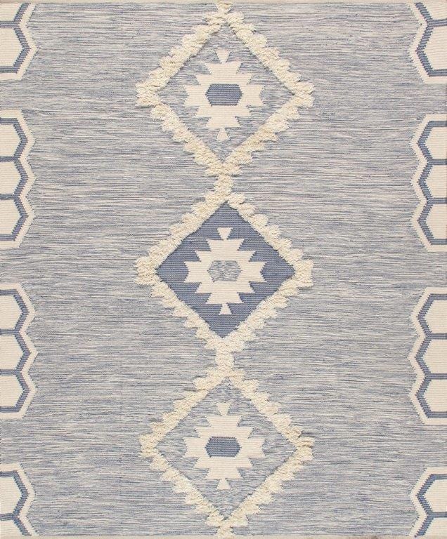 Pasargad Santa Fe Collection Cotton & Wool Area Rug- 9' 0" X 12' 0"