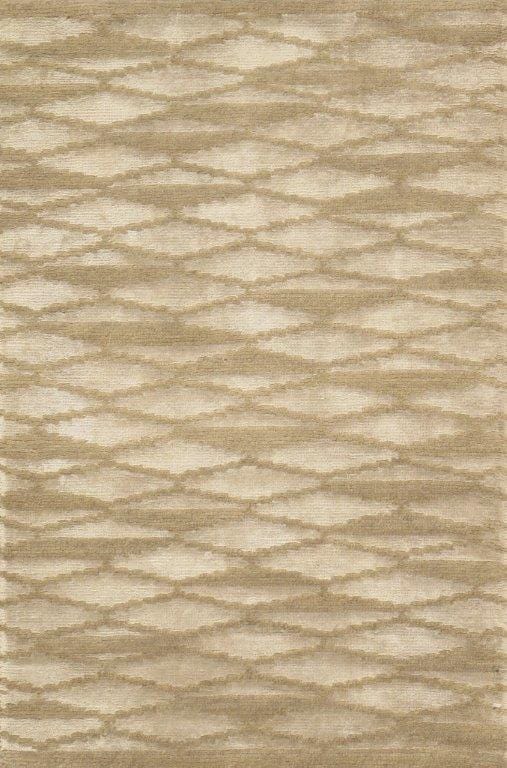 Modern Collection Hand-Knotted Silk & Wool Area Rug- 8' 1" X 9' 11"