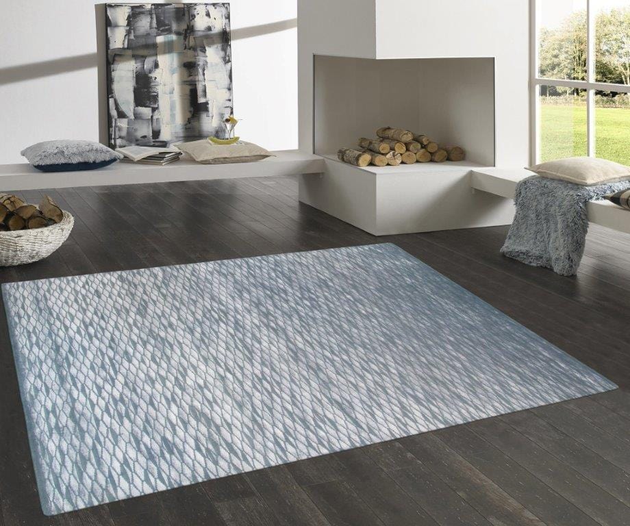 Modern Collection Hand-Knotted Silk & Wool Area Rug- 8' 2" X 10' 0"