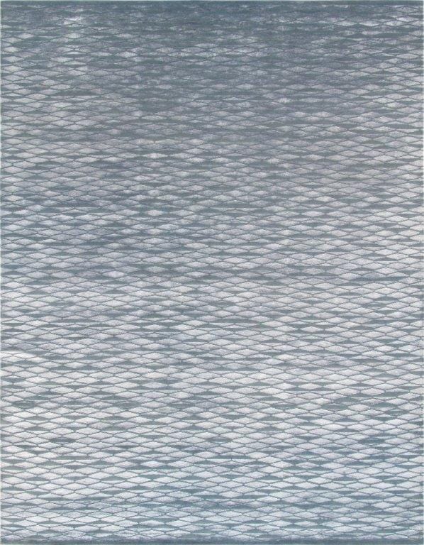 Modern Collection Hand-Knotted Silk & Wool Area Rug- 8' 2" X 10' 0"