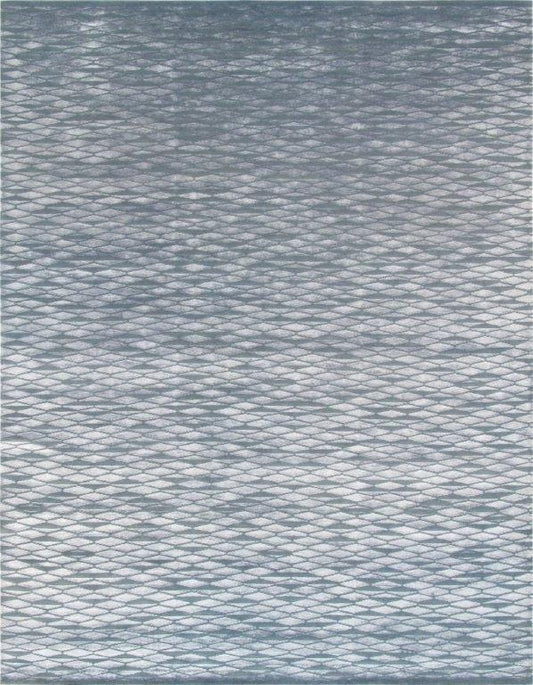 Modern Collection Hand-Knotted Silk & Wool Area Rug- 8' 2" X 10' 0"