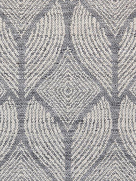 Simplicity Collection Flat Weave Polyester Silver Area Rug