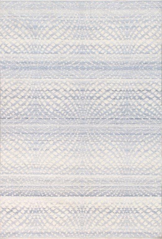 Simplicity Collection Flat Weave Polyester L. Blue Area Rug