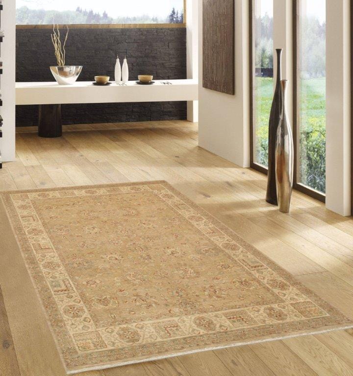 Sultanabad Collection Hand-Knotted Lamb's Wool Area Rug- 9' 2" X 12' 2"