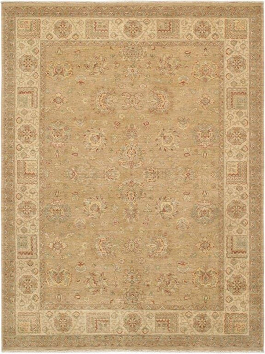 Sultanabad Collection Hand-Knotted Lamb's Wool Area Rug- 9' 2" X 12' 2"
